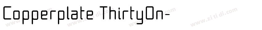 Copperplate ThirtyOn字体转换